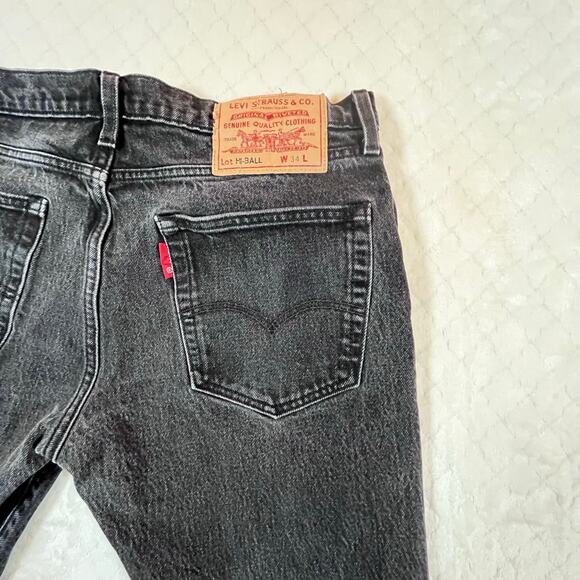 Levis Premium Hi-Ball Jeans Black Men’s Sz 34 - Picture 9 of 12